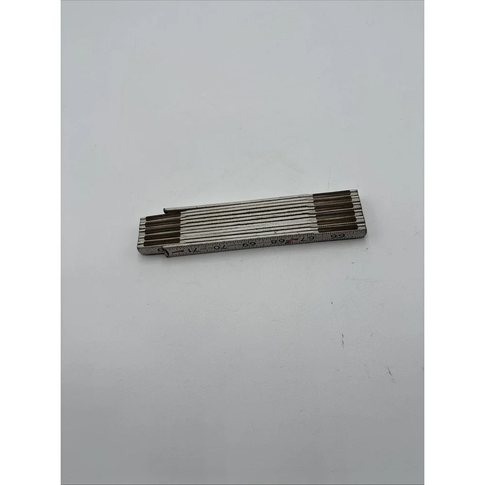 Vintage 6 ft Stanley‎ Handyman spring joints folding ruler No. 96 White